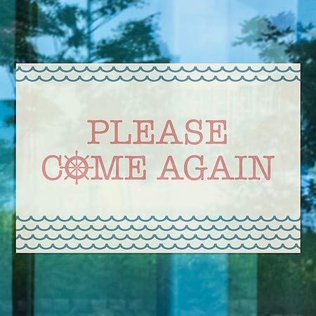 CGSignLab | אנא בוא שוב -גל -גל לא חלון נצמד | 30 x20